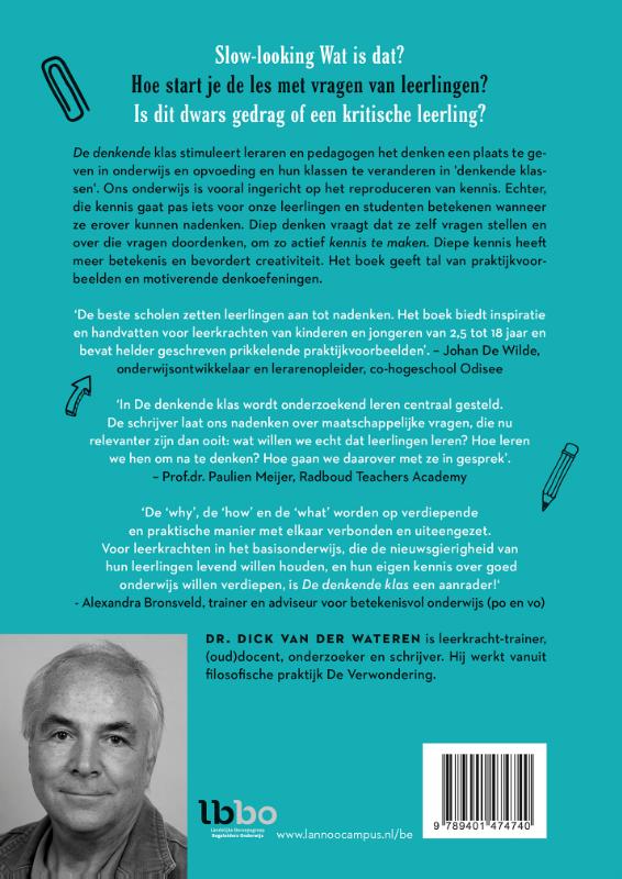 Achterkant van De denkende klas