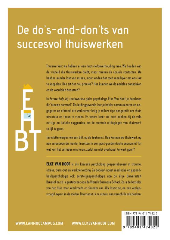 Achterkant van Eerste hulp bij thuiswerken
