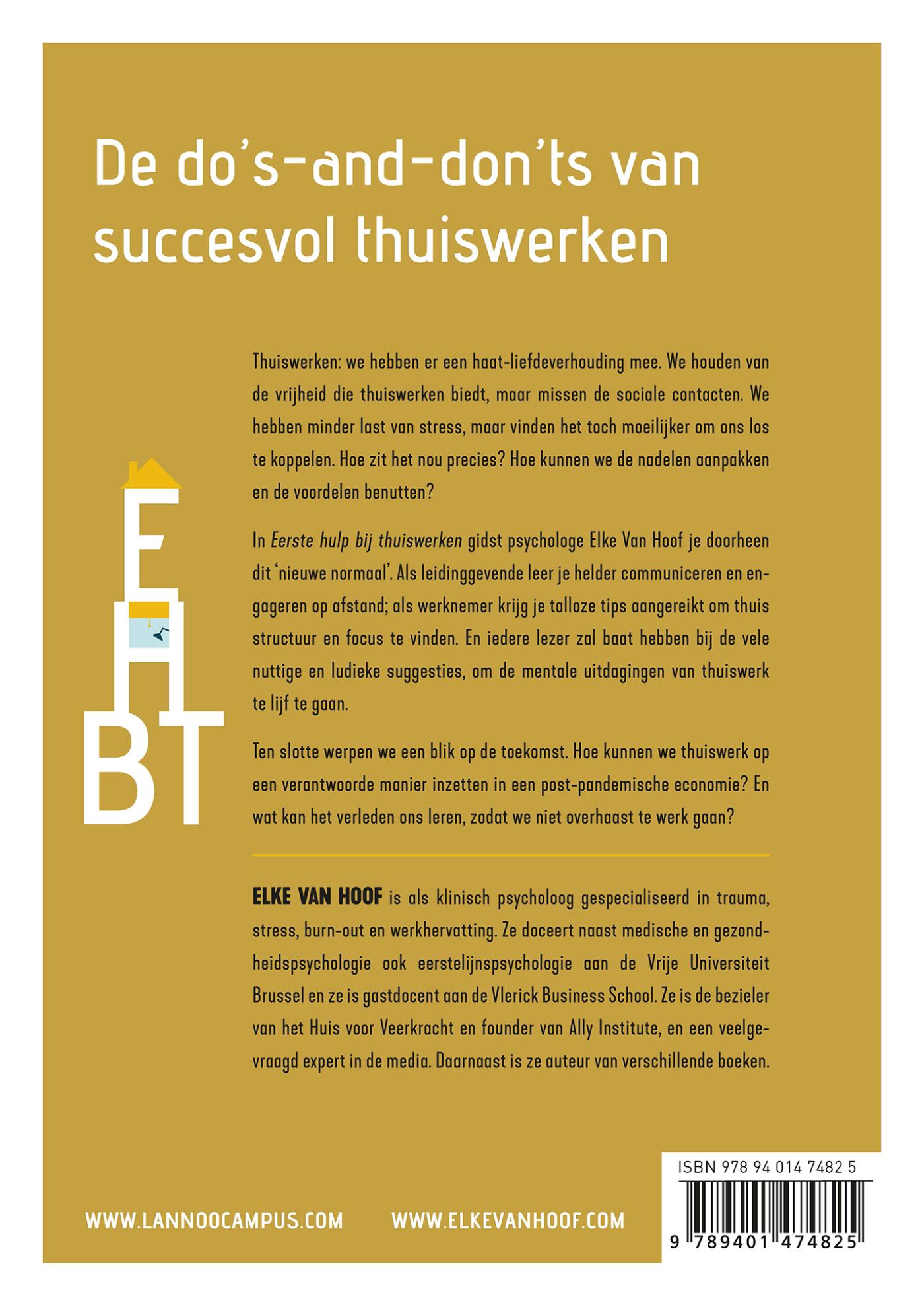 Achterkant van Eerste hulp bij thuiswerken
