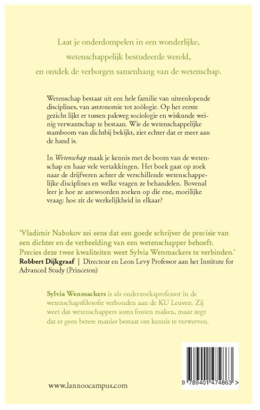 Achterkant van Wetenschap