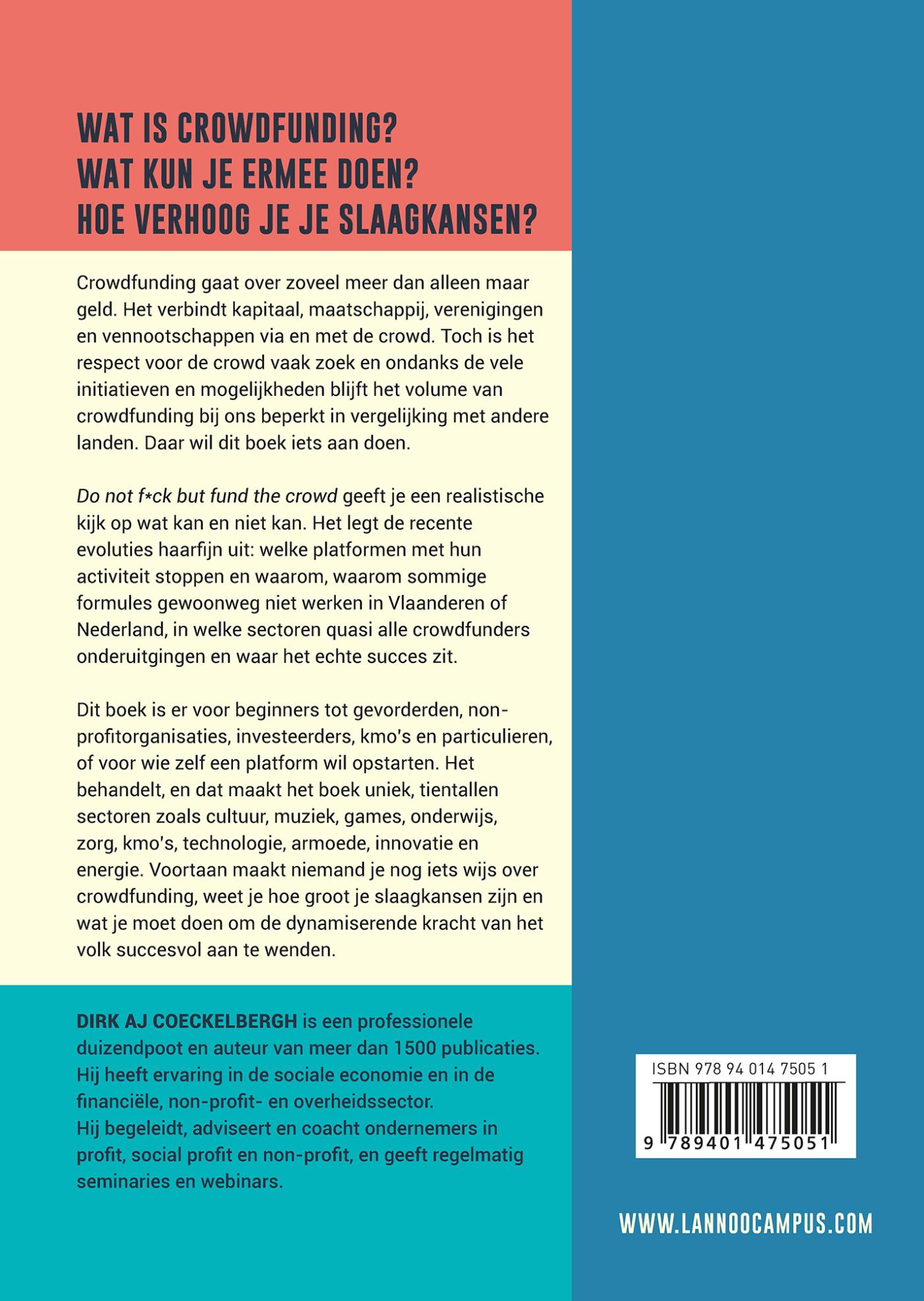 Achterkant van Do not f*ck but fund the crowd