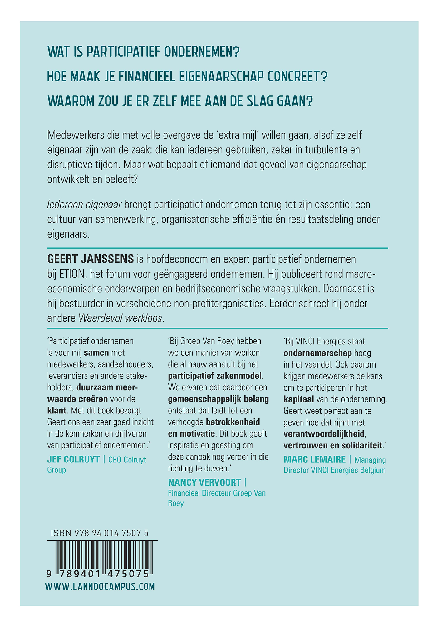 Achterkant van Iedereen eigenaar
