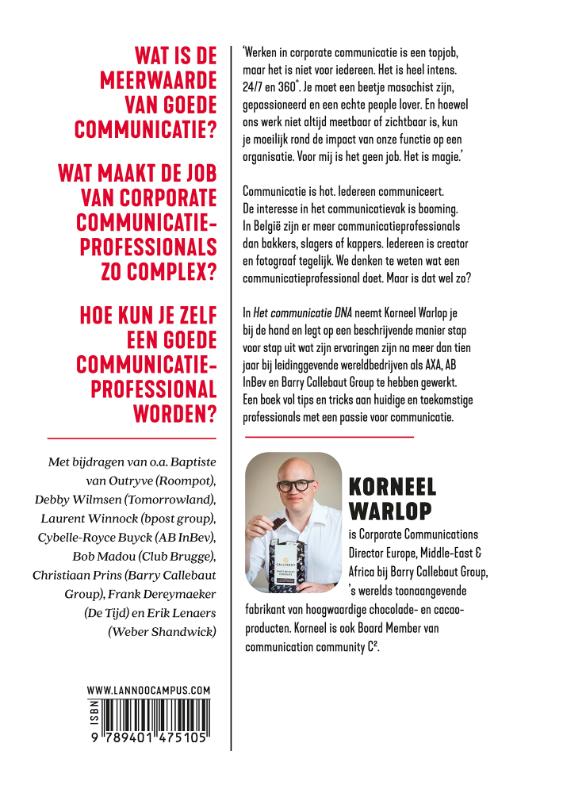 Achterkant van Het communicatie DNA