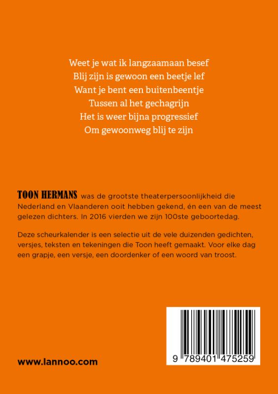 Achterkant van Een jaar met Toon 2022