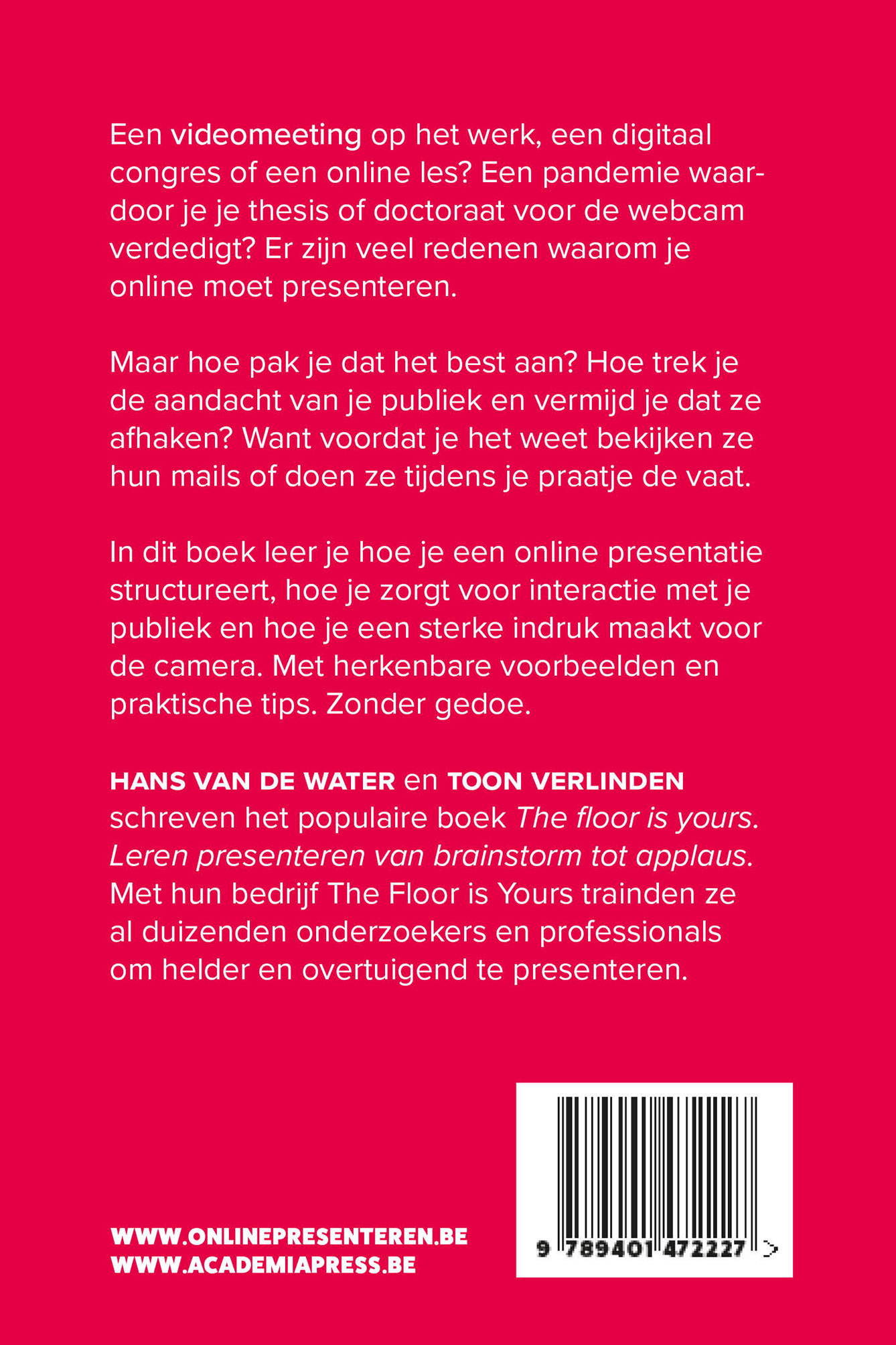 Achterkant van Hoe presenteer je online