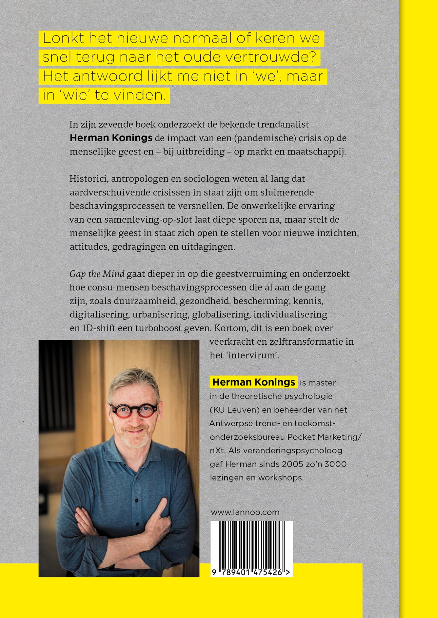 Achterkant van Gap the mind