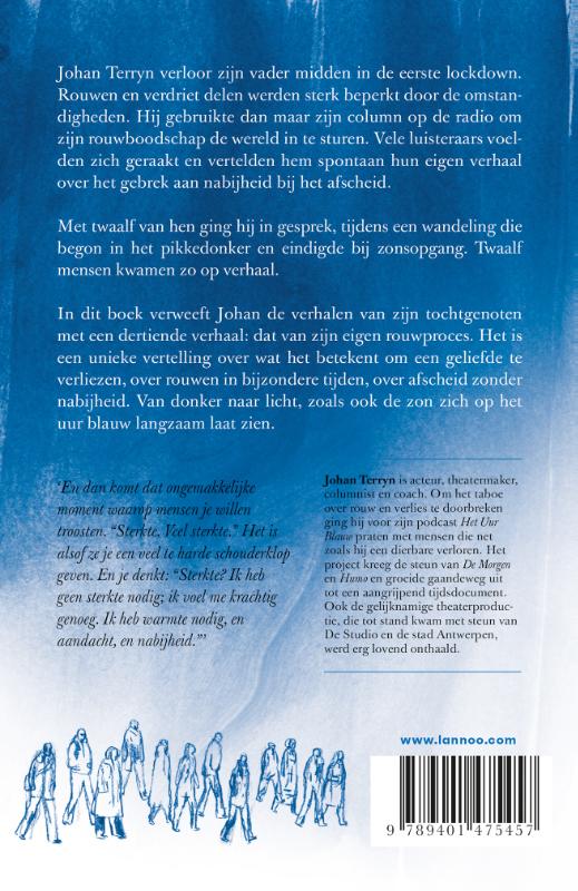 Achterkant van Het uur blauw