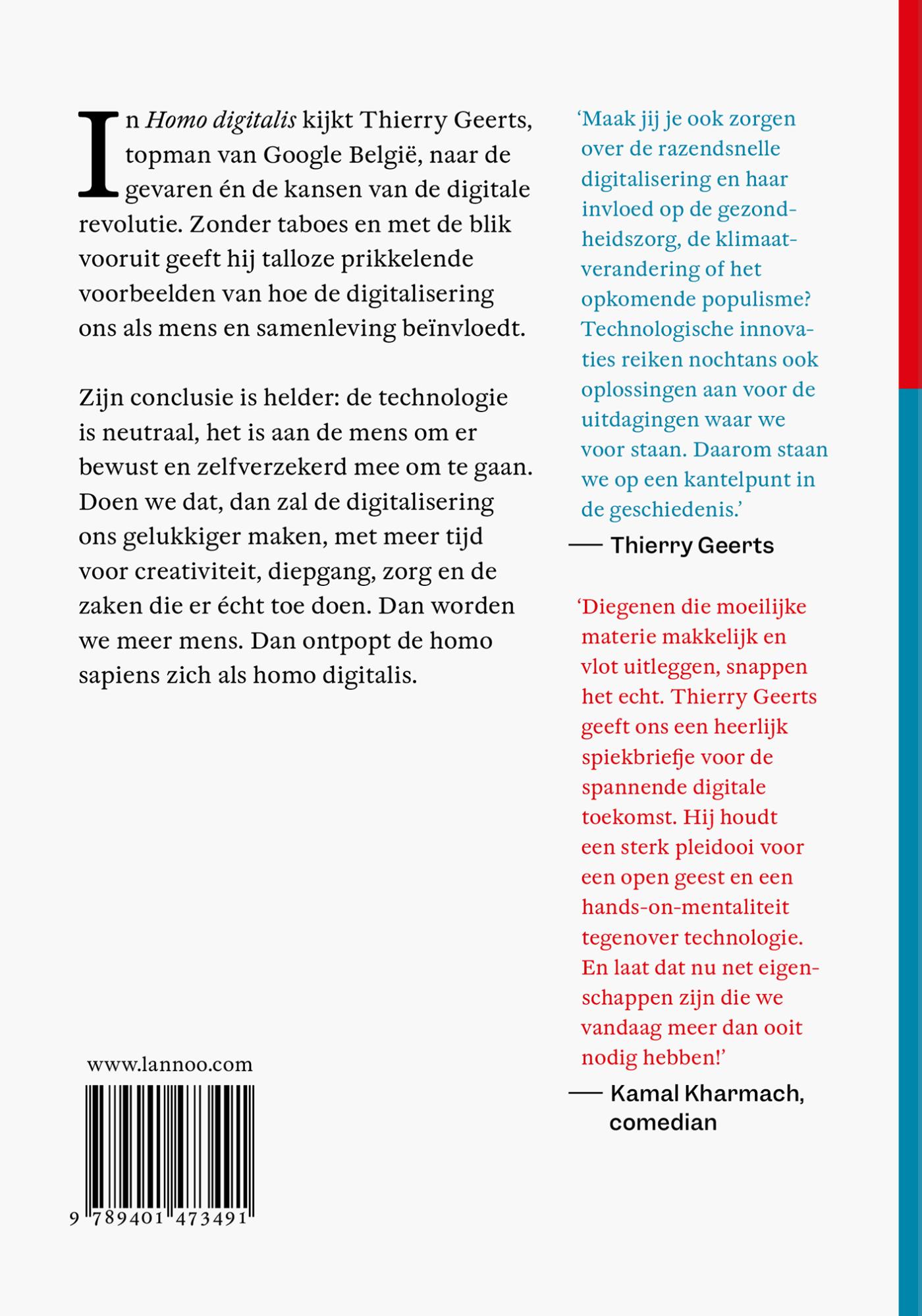 Achterkant van Homo Digitalis