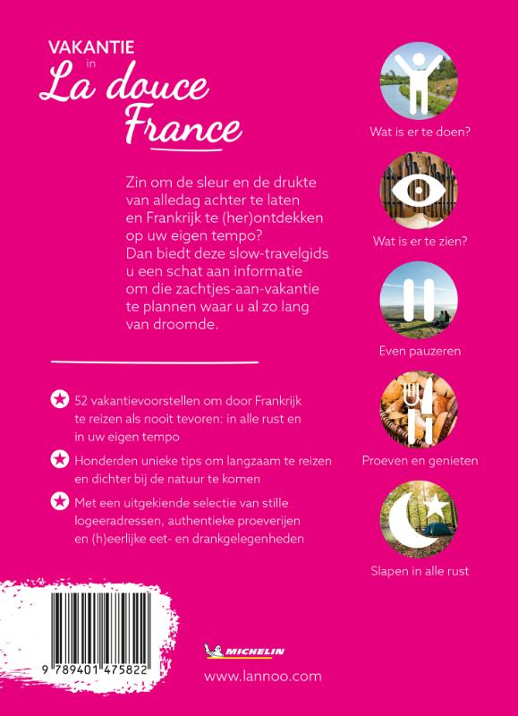 Achterkant van Vakantie in la douce France