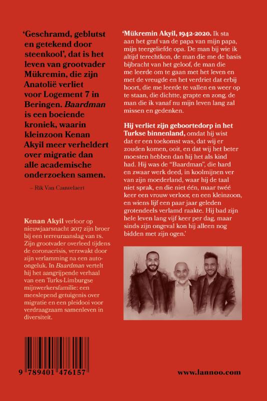 Achterkant van Baardman