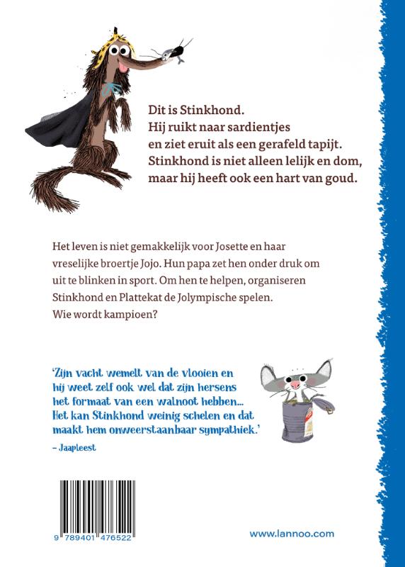 Achterkant van Stinkhond Kampioen!