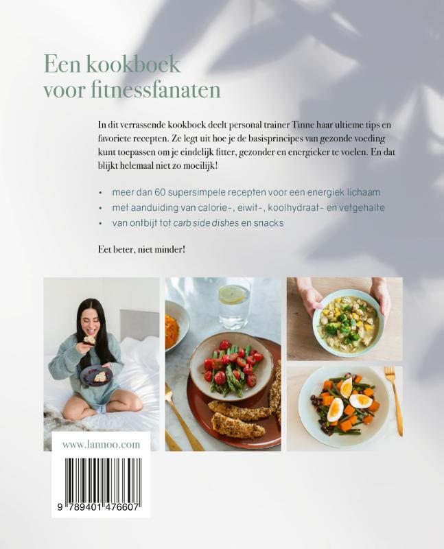 Achterkant van Het fitness kookboek