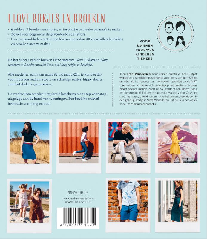 Achterkant van I love rokjes & broeken