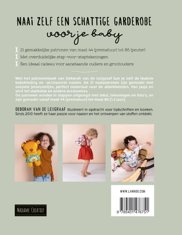 Achterkant van Schattige babykleertjes