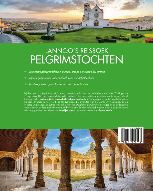 Achterkant van Lannoo's Reisboek - Pelgrimstochten