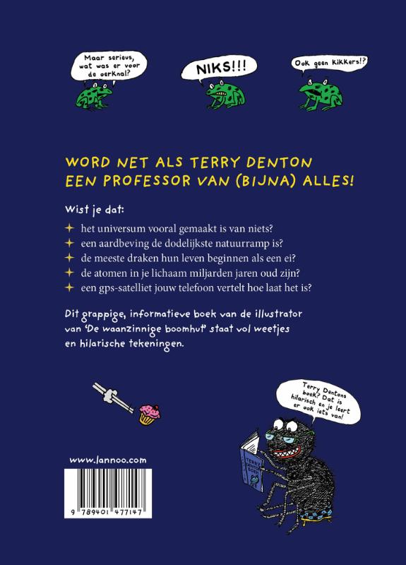 Achterkant van Terry Dentons echt serieus geweldige gids voor alles