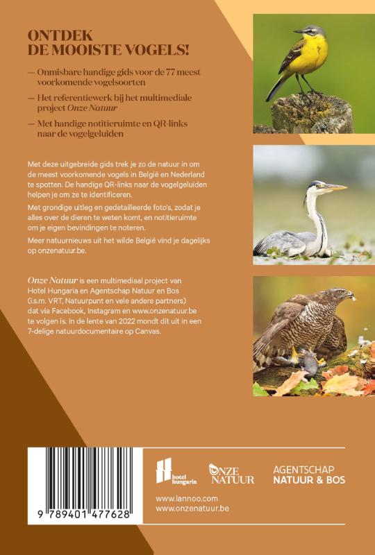 Achterkant van Vogelgids