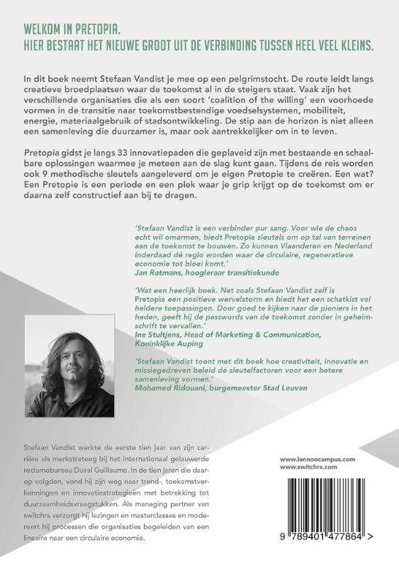 Achterkant van Pretopia