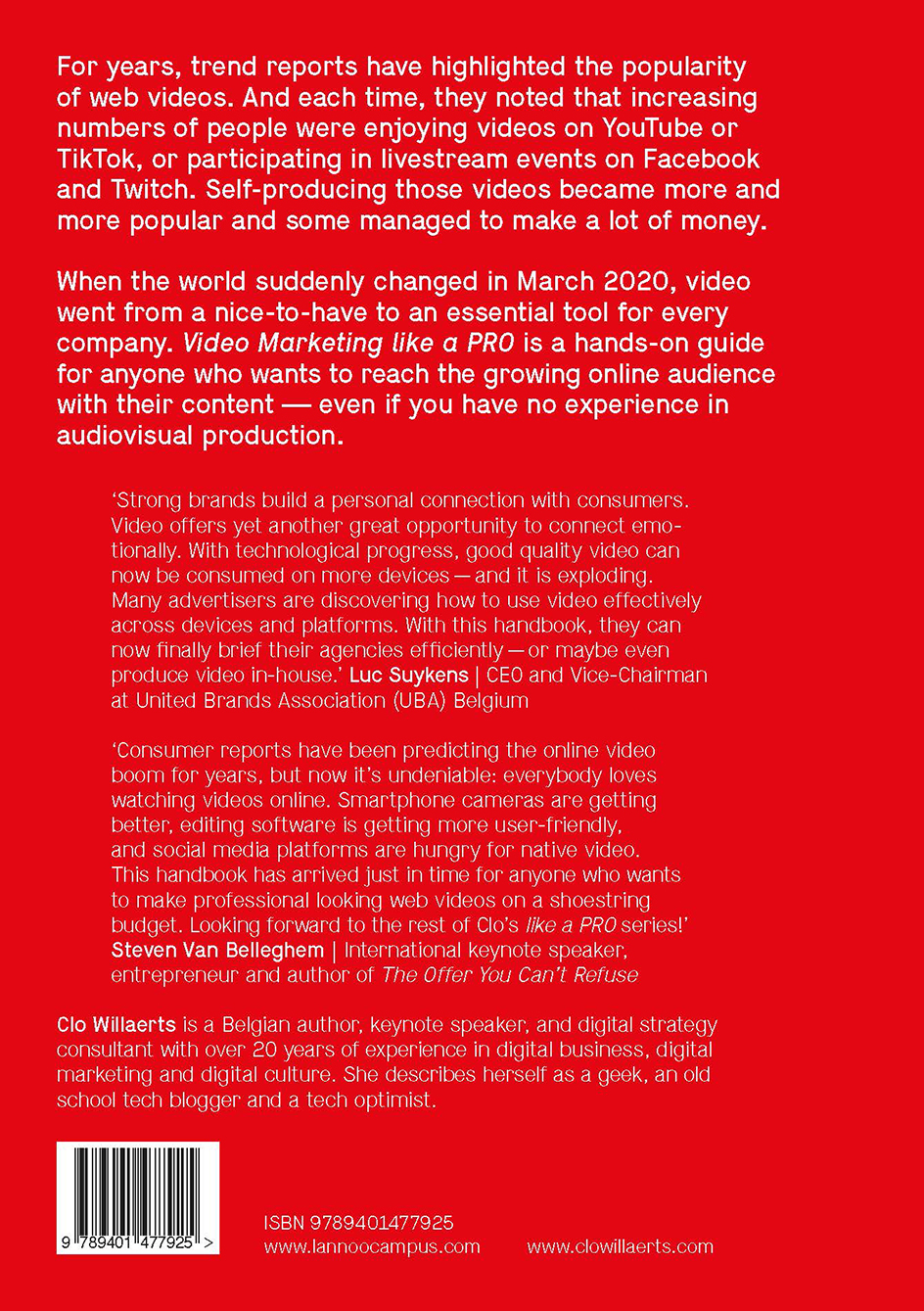 Achterkant van Video Marketing like a PRO