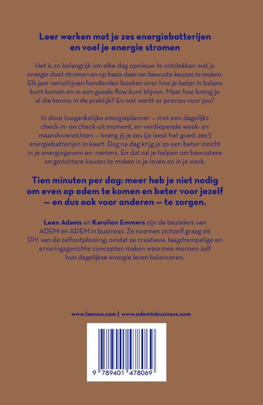 Achterkant van Mijn energieplanner