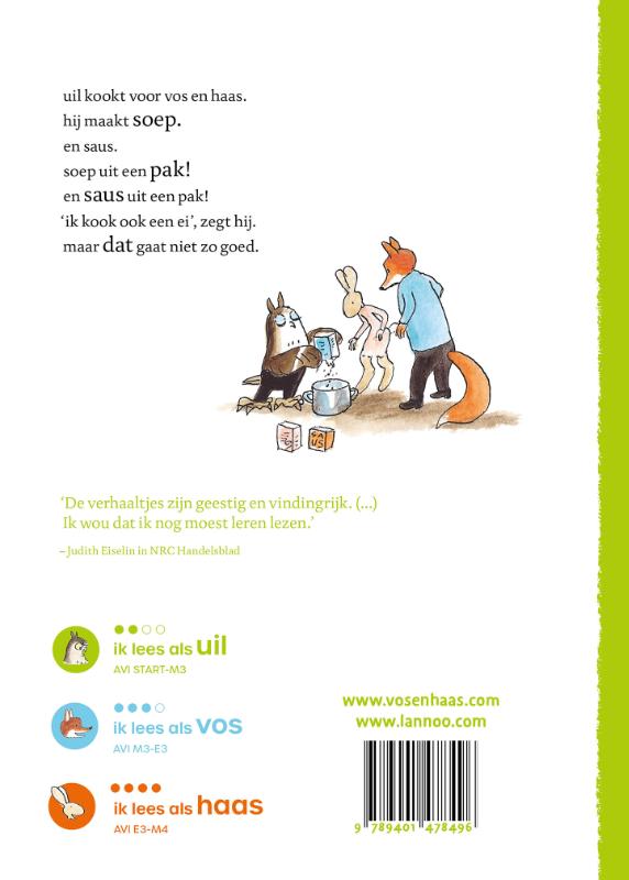 Achterkant van uil is een kok