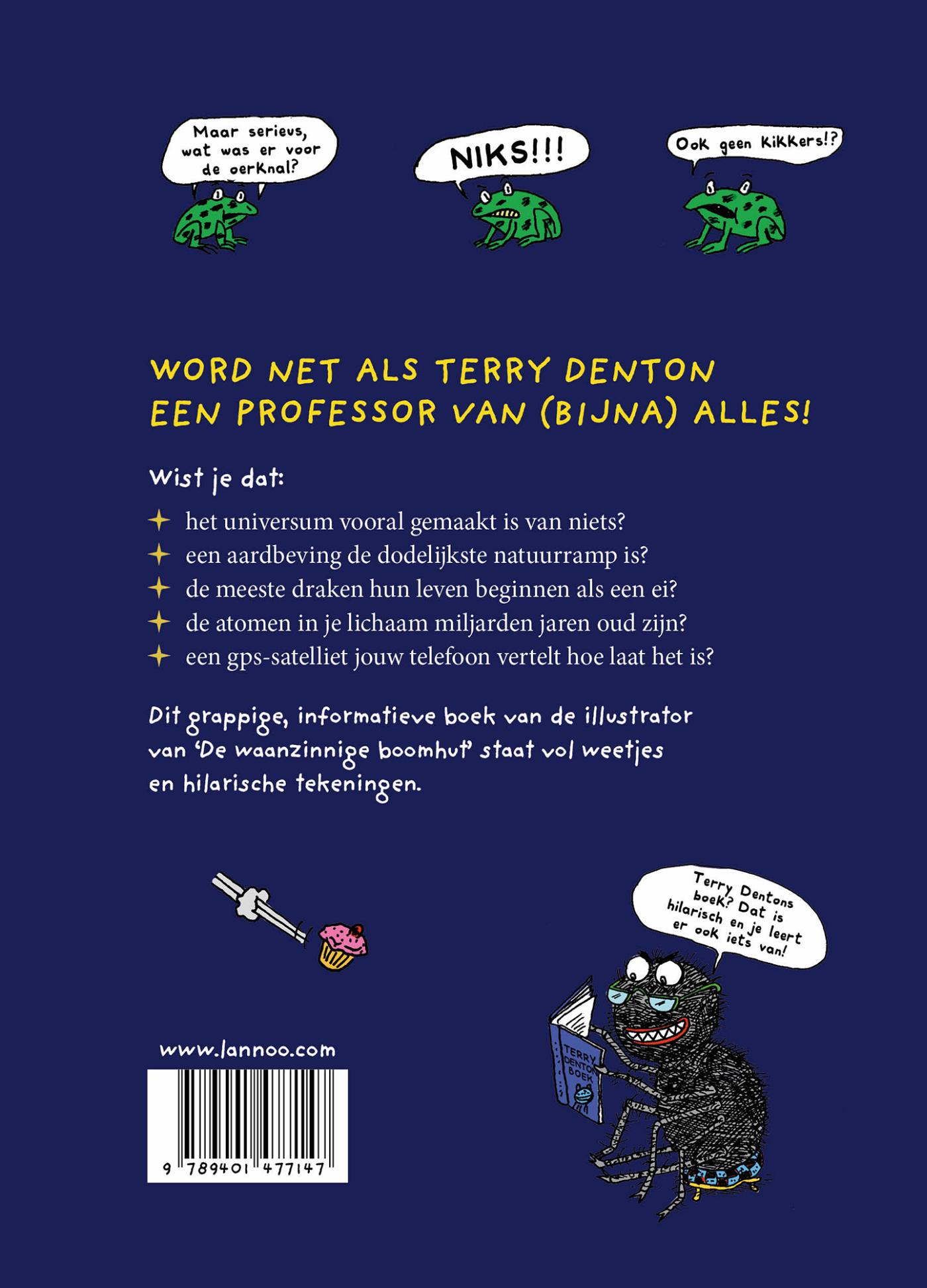 Achterkant van Terry Dentons echt serieus geweldige gids voor alles