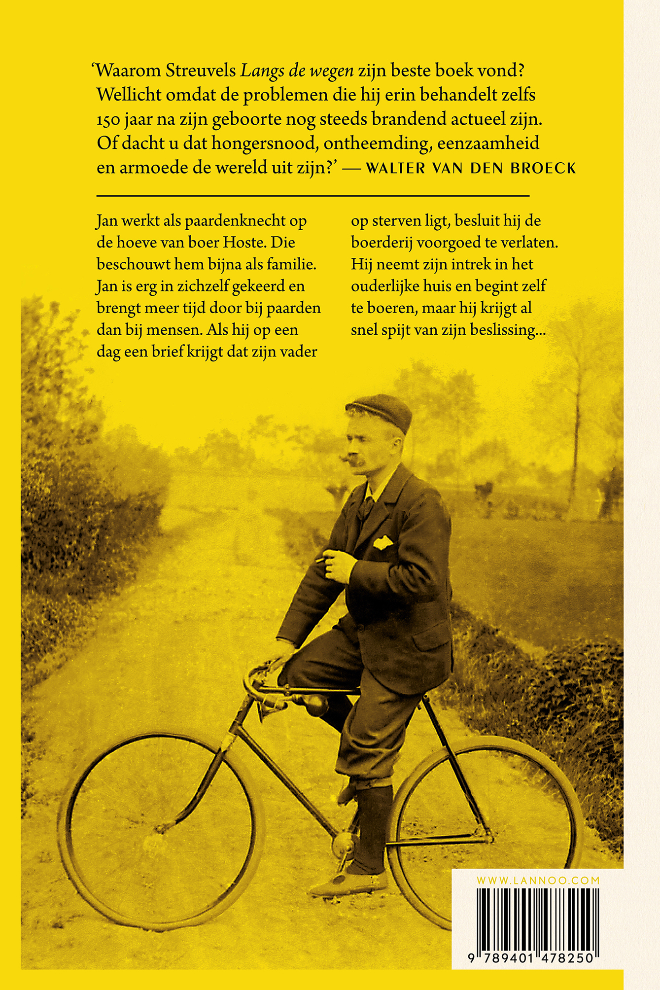 Achterkant van Langs de wegen