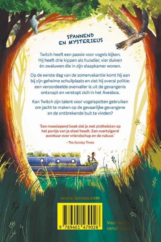 Achterkant van Twitch en de vlucht van de ijsvogel