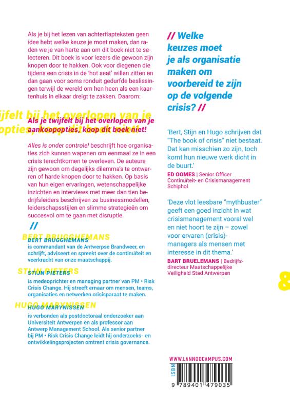 Achterkant van Alles is onder controle!