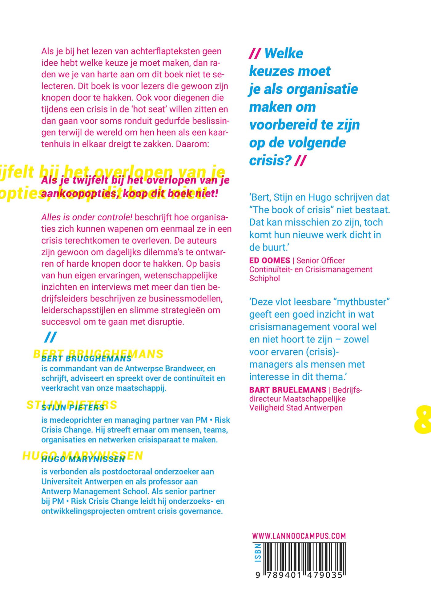 Achterkant van Alles is onder controle (e-boek)