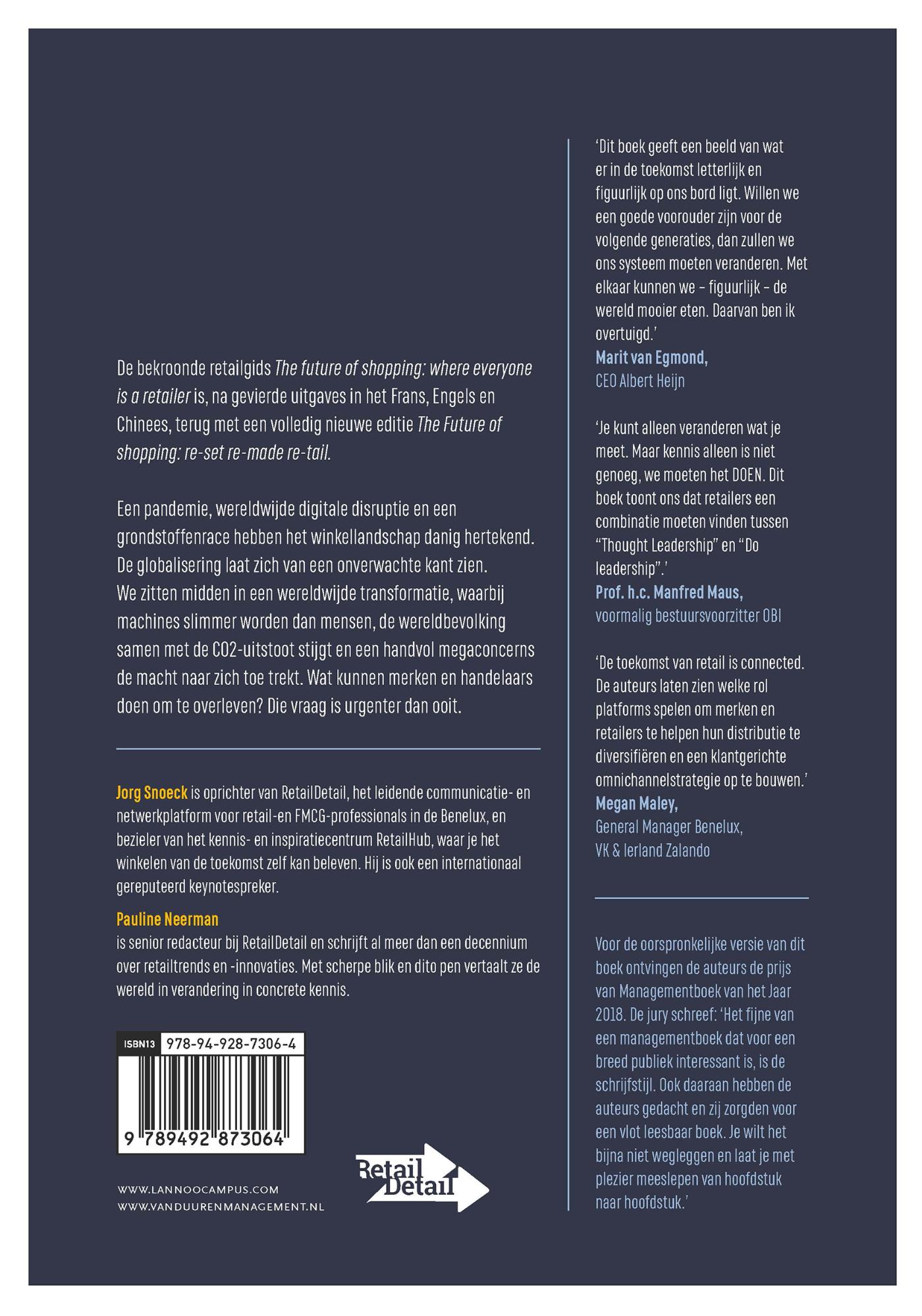 Achterkant van The future of shopping