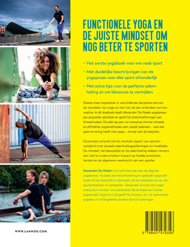 Achterkant van Yoga voor sporters