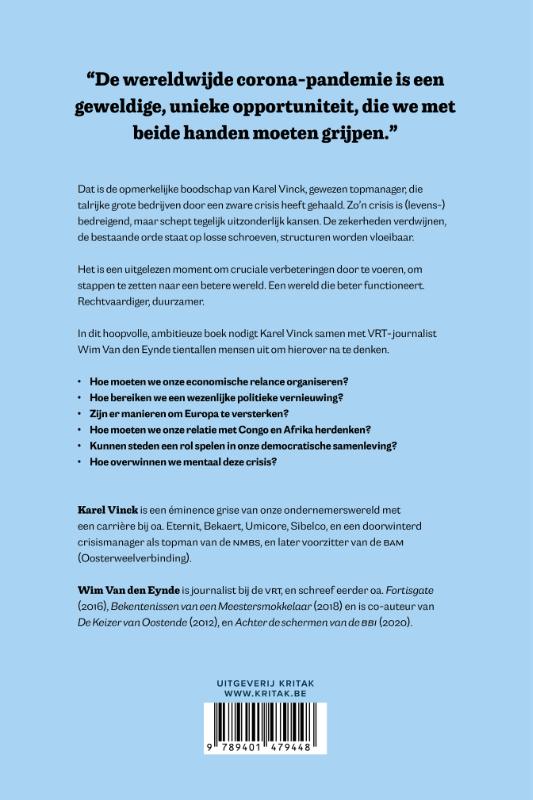 Achterkant van De kracht van een crisis