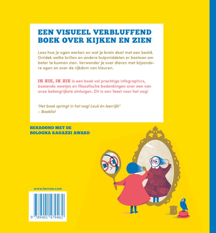Achterkant van Ik zie, ik zie