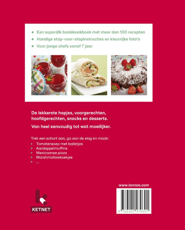 Achterkant van Het complete Ketnet kookboek