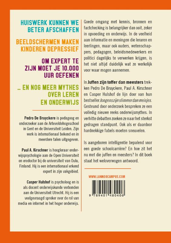 Achterkant van Juffen zijn toffer dan meesters