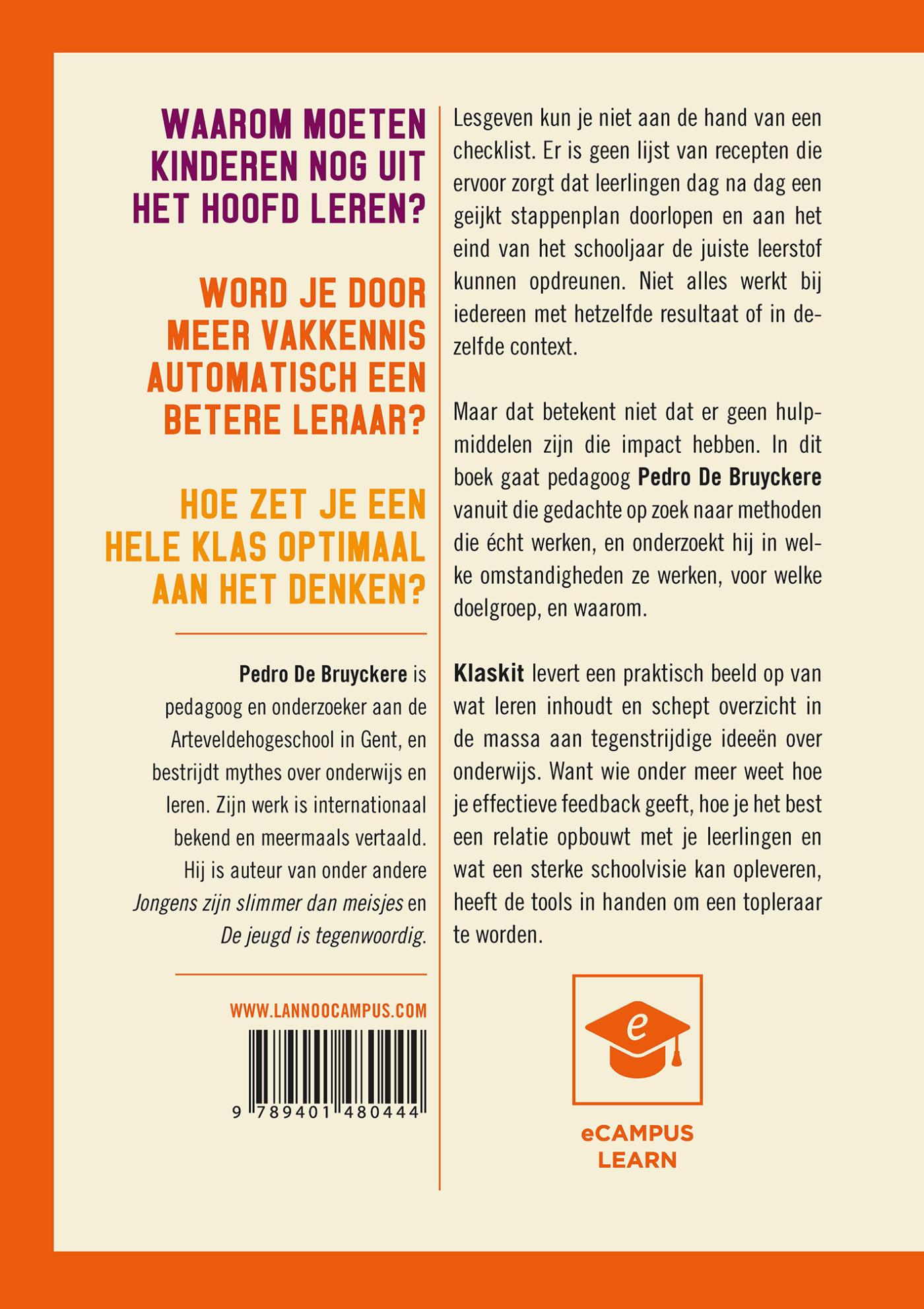Achterkant van Klaskit