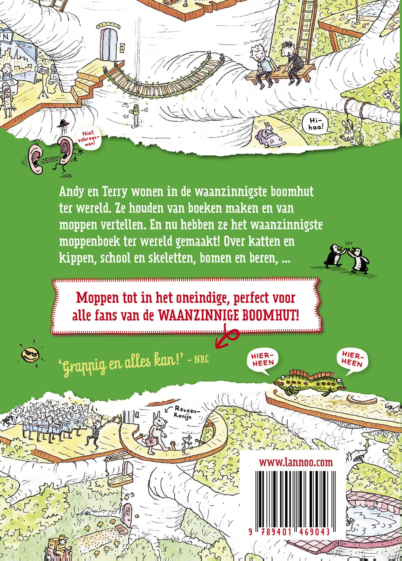 Achterkant van Het waanzinnige moppenboek