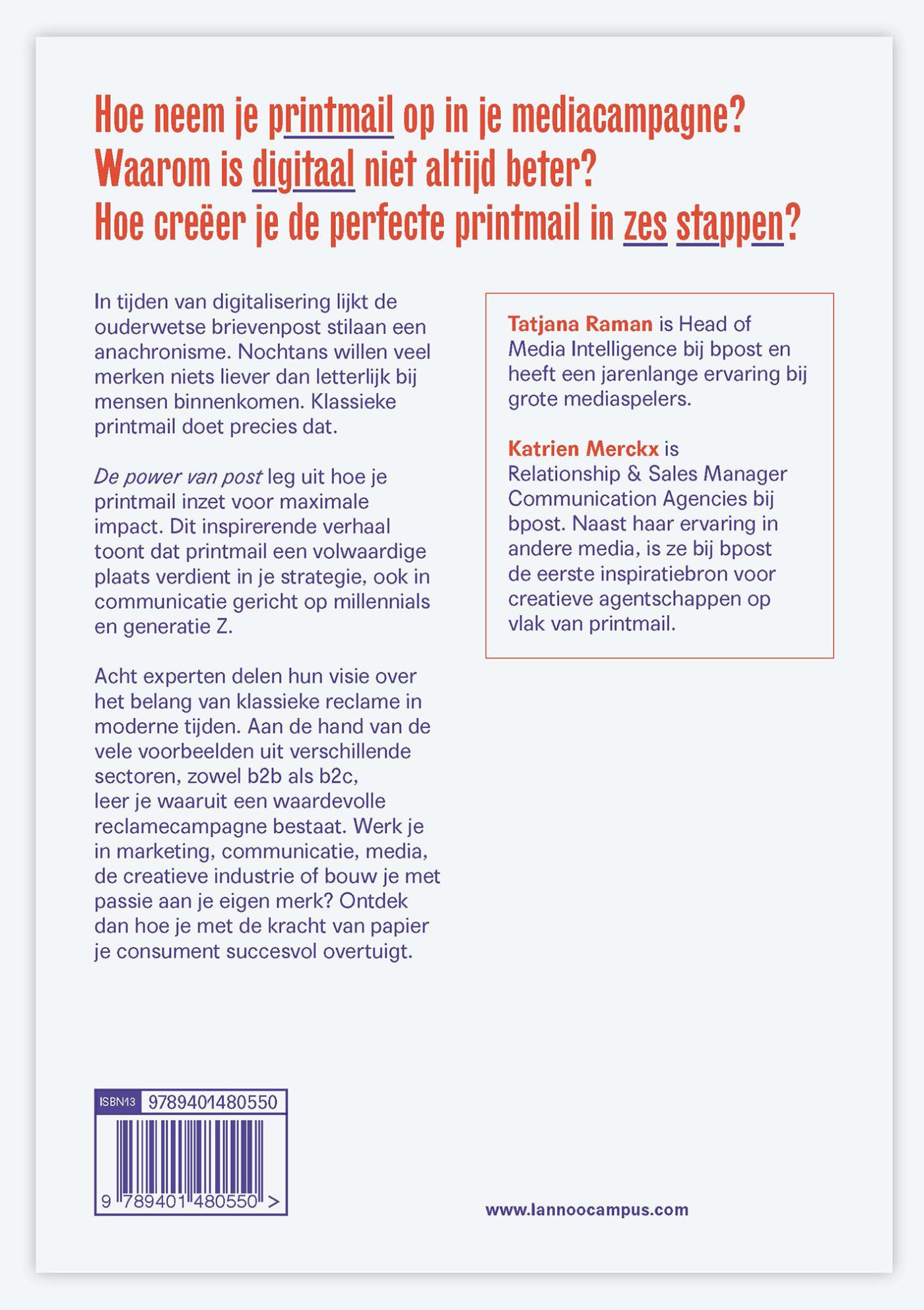 Achterkant van De power van post