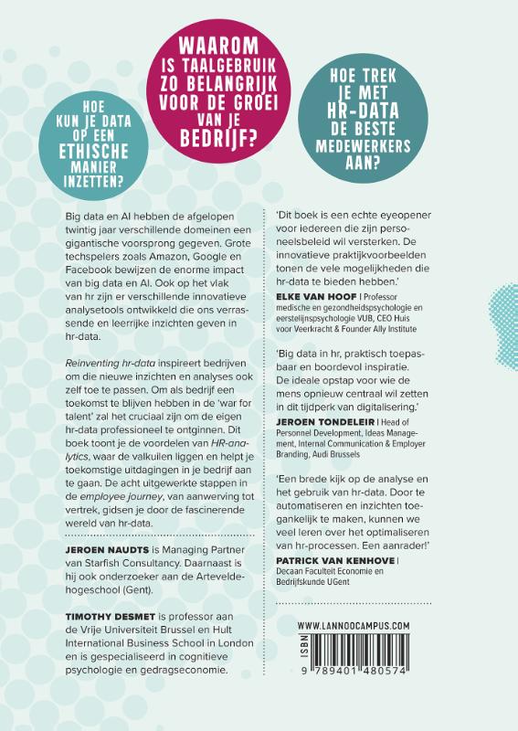 Achterkant van Reinventing hr-data
