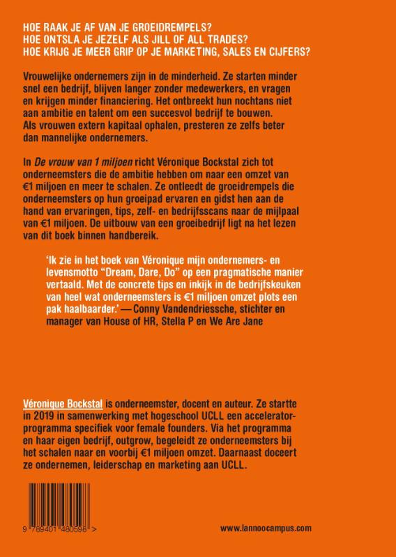 Achterkant van De vrouw van 1 miljoen