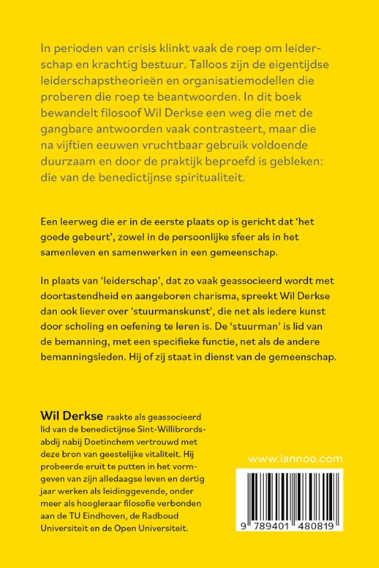 Achterkant van Benedictijnse stuurmanskunst