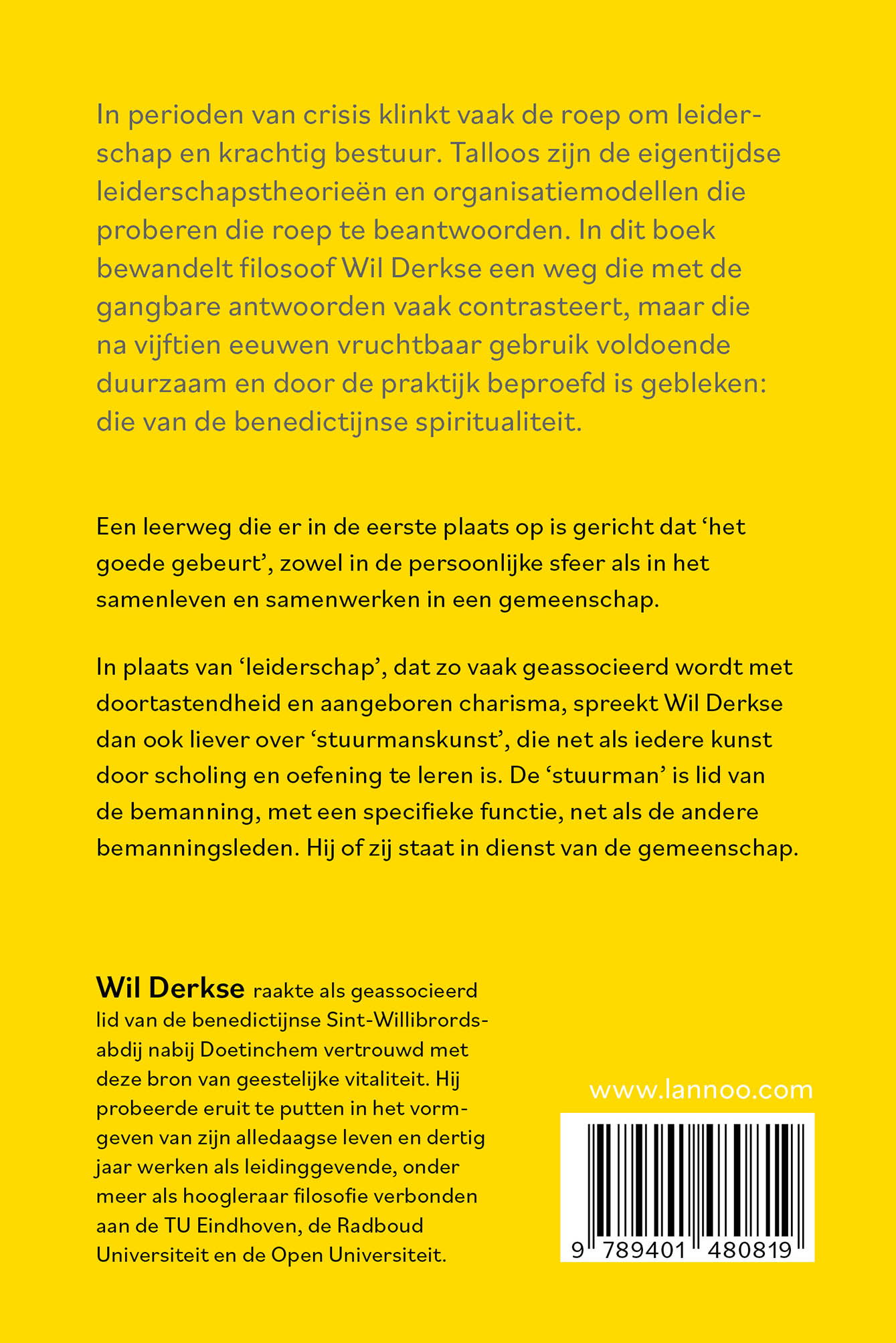 Achterkant van Benedictijnse stuurmanskunst