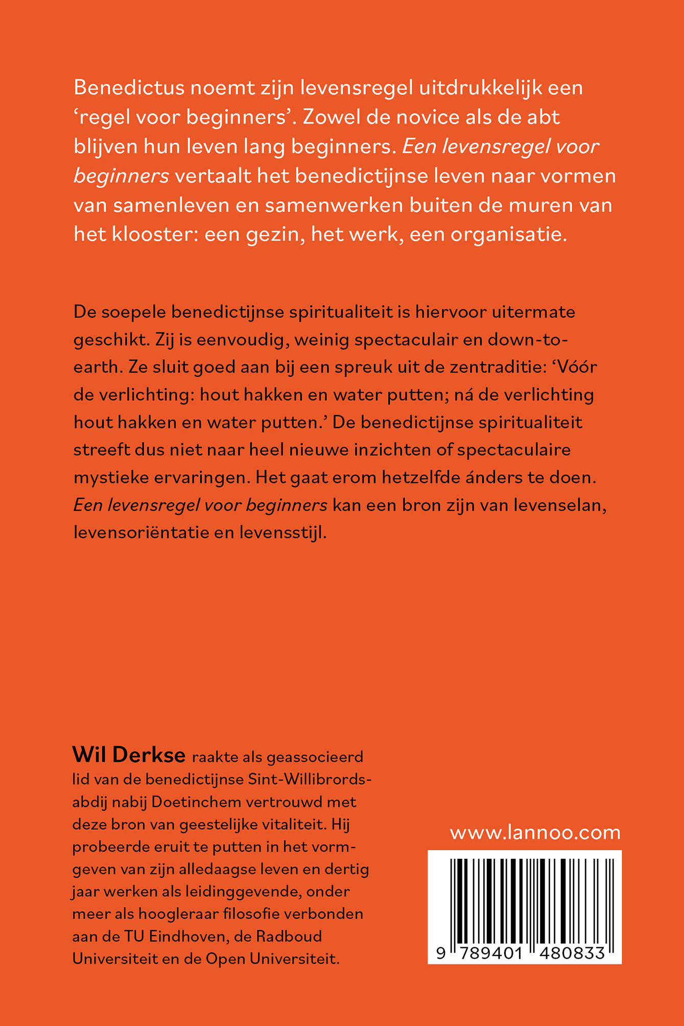 Achterkant van Een levensregel voor beginners