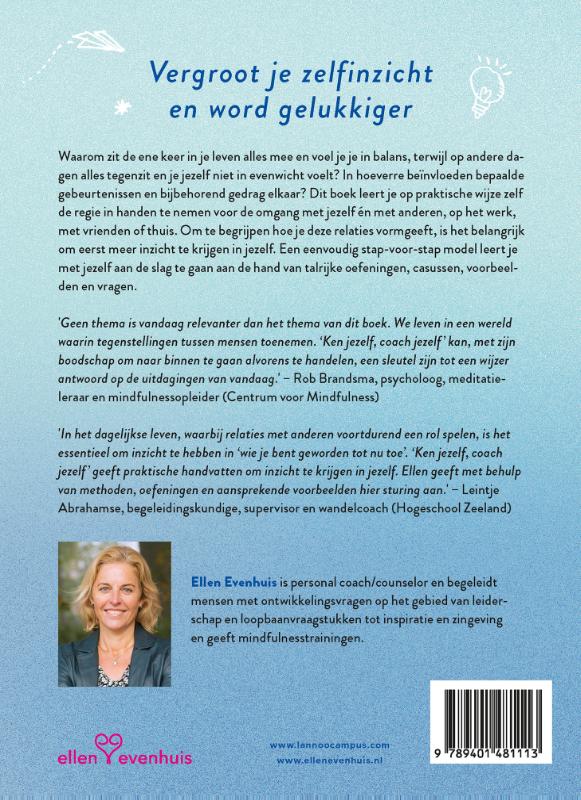 Achterkant van Ken jezelf, coach jezelf