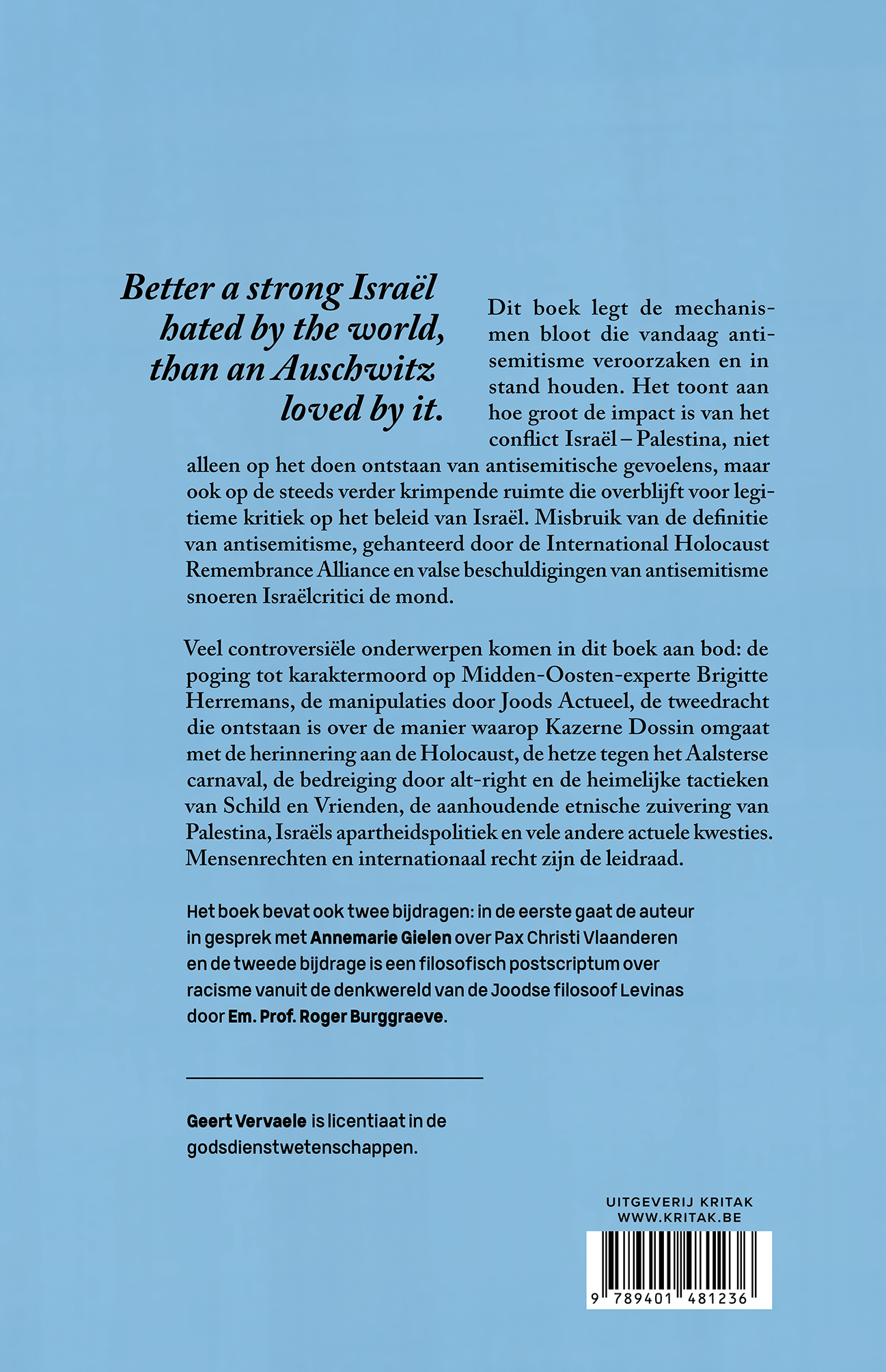 Achterkant van Ik weiger te haten