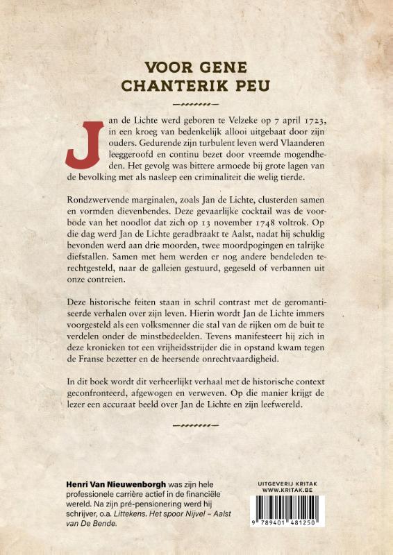 Achterkant van De bende van Jan de Lichte