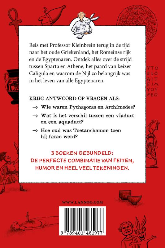 Achterkant van Wonderlijke weetjes over de oude Grieken, Romeinen en Egyptenaren