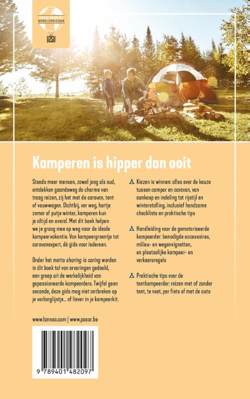 Achterkant van Hoe reis ik met tent en caravan
