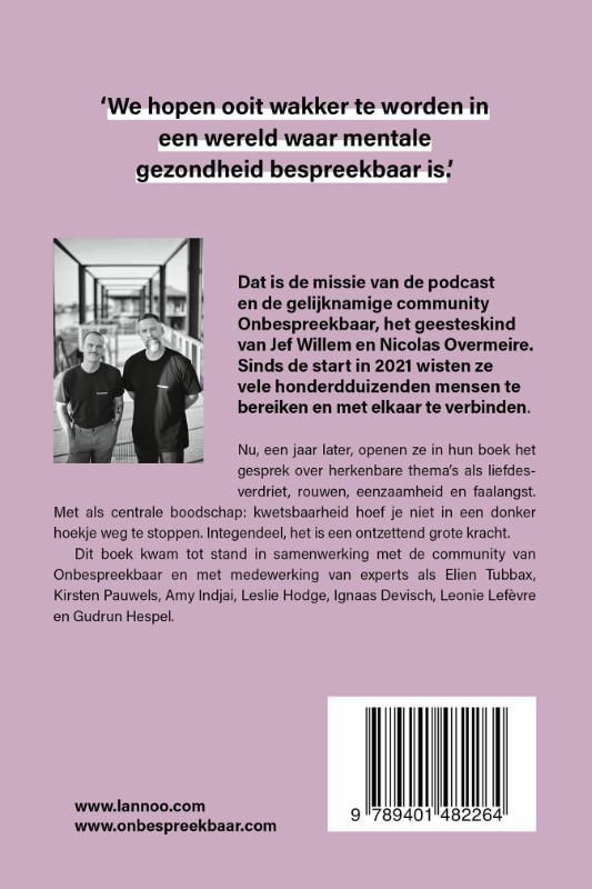 Achterkant van Omdat we hier niet genoeg over praten